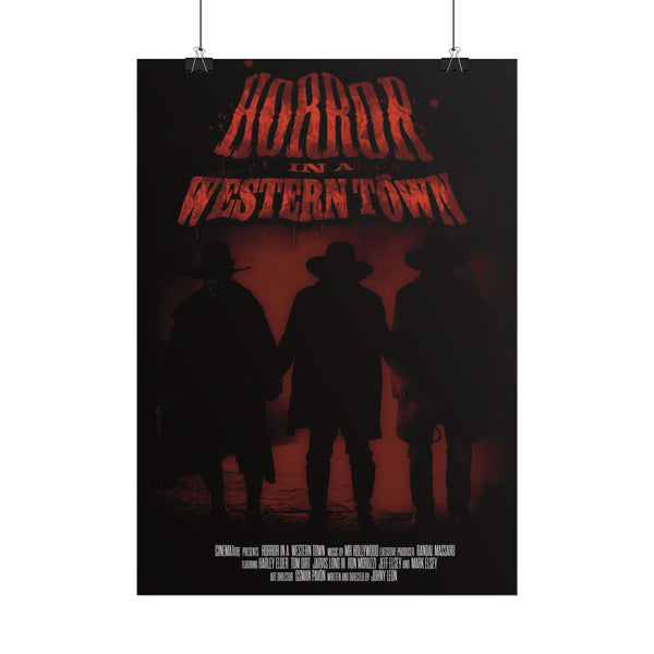 Horror in a western Town movie Rolled Posters