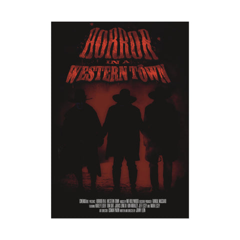 Horror in a western Town movie Rolled Posters