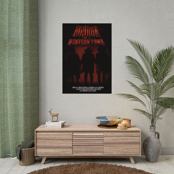 Horror in a western Town movie Rolled Posters