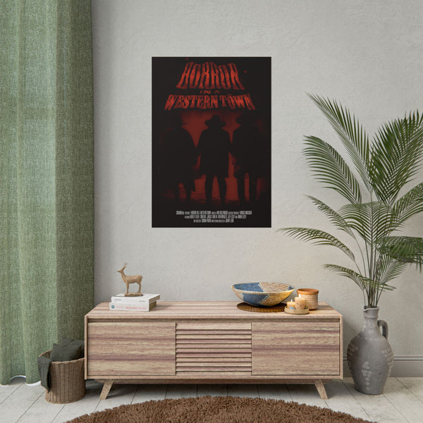 Horror in a western Town movie Rolled Posters