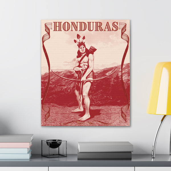 Indio Lempira classic  héroe de Honduras Canvas Gallery Wraps