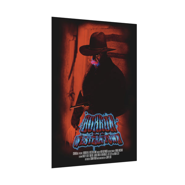 Horror in a western Town character 3 Rolled Posters