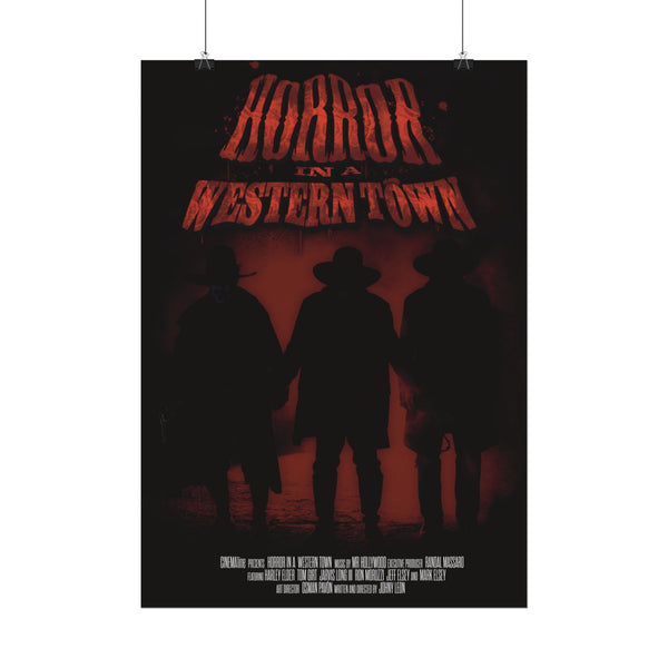 Horror in a western Town movie Rolled Posters